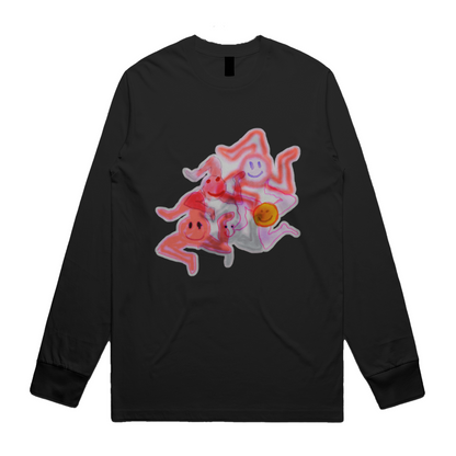 P.O.S.C.A Print Long Sleeve Tee