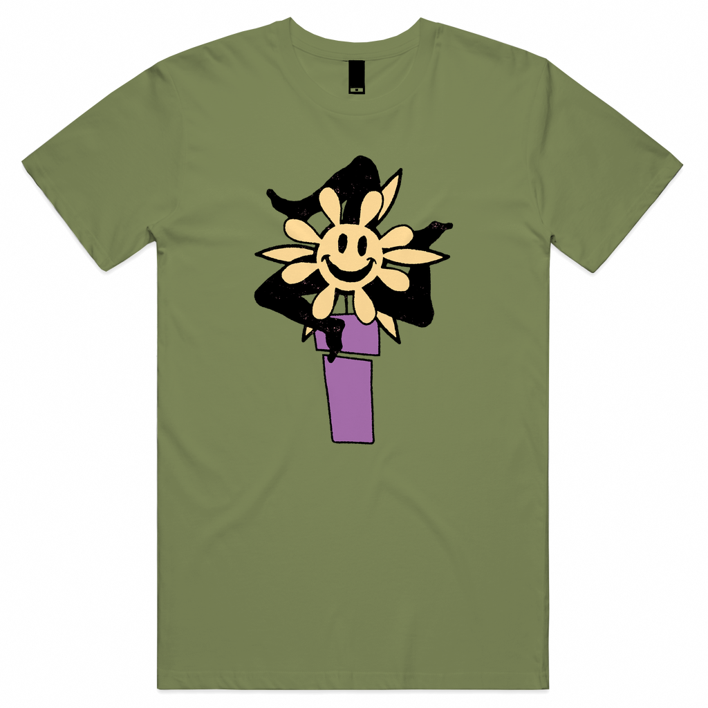 Flowerpot Green Tee