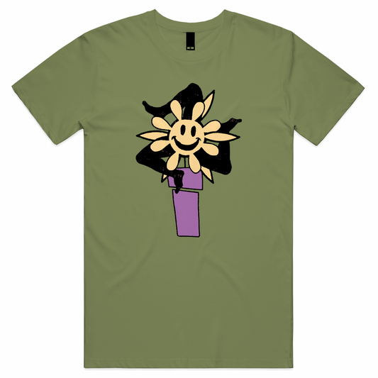 Flowerpot Green Tee