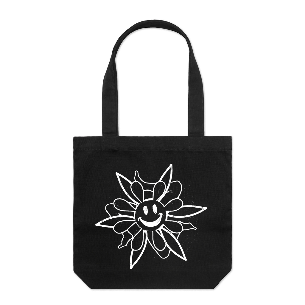 Flower Print Tote Bag